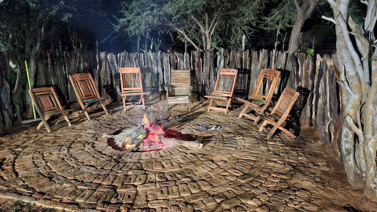 Fire pit and boma